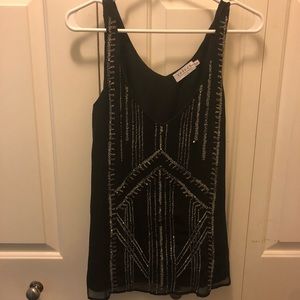 Velvet by Graham & Spencer Ilona beaded tank top